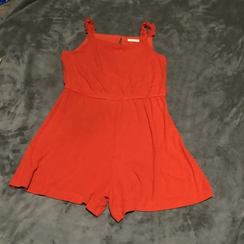 Copper Key Romper Red Orange Sz XL